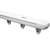 Juego de rieles para Cortinas de Montaje en Techo de Aluminio, rieles para Cortinas con Conectores de riel curvos y Accesorios antifugas de luz (12 m/39,4 pies)