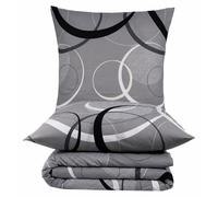 Juego de ropa de cama de 140 x 200 cm, 100% algodón, transpirable y con buen soporte