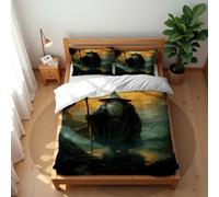 Juego De Ropa De Cama De Algodón Ultrasuave De 210 Hilos De The Magical World con Funda Nórdica Transpirable Y Antiácaros (Anillo 02,220x 240cm-Cama 150/160)
