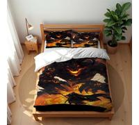 Juego De Ropa De Cama De Algodón Ultrasuave De 210 Hilos De The Magical World con Funda Nórdica Transpirable Y Antiácaros (Anillo 06,180x220cm-Cama 105/120)