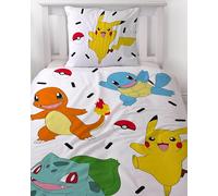 Juego de ropa de cama de franela de 135 x 200 cm, diseño de Pokemon Pikachu