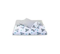 Juego de ropa de cama para niños de 140 x 200 algodón Oeko-TEX 2 piezas ropa de cama de bebé: funda de edredón + funda de almohada (ratón)