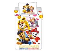 Juego de ropa de cama Paw Patrol para niños pequeños, juego de funda nórdica 100x135 y funda de almohada 40x60 de algodón para niñas y niños, Öko-Tex
