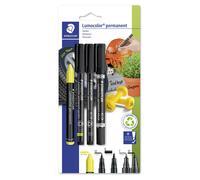Juego de rotuladores STAEDTLER® 60 BK-5 Lumocolor, paquete de 4 unidades, variante