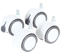 Juego de ruedas babybay parquet/ruedas para todos los modelos babybay desde la cuna de colecho hasta el moisés, blanco