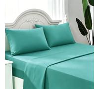 Juego de Sabanas 4 Piezas, para Cama 135x190cm, 100% Poliéster, Verde