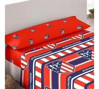 Juego de sábanas Atlético de Madrid 3/Piezas, Medida: Cama de 150x200cm.