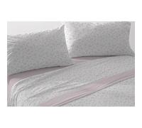 Juego de sábanas Burrito Blanco nuevo tejido Velvelina®, diseño 009 color Nude