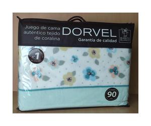 Juego de Sábanas Coralina BURRITO BLANCO. Extrasuave, Cálida, Máxima Calidad, No hace Bolas. Cama 90. Rosa, Camel, Azul, Aguamarina. Invierno