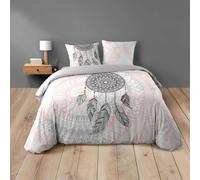 Juego de sábanas de algodón de 3 piezas con diseño de atrapasueños, que incluye sábana encimera y dos fundas de almohada