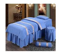 Juego De Sábanas De Champú Terapéutico De Seis Piezas, Ropa De Cama para Masajes Y Belleza, Cobertura Total De 360°(Multi-colored/E,190x70x55 cm)