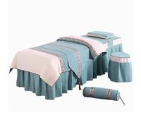 Juego De Sábanas De Champú Terapéutico De Seis Piezas, Ropa De Cama para Masajes Y Belleza, Cobertura Total De 360°(Multi-colored/A,185x70x55 cm)