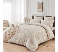 Juego de sábanas Ibzoa® estilo bohemio, 220x240 cm, 100% microfibra, 2 fundas de cojín de 65x65 cm, cremallera metálica oculta y 4 cintas de sujeción en las esquinas