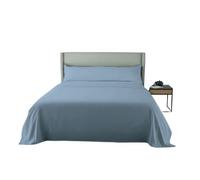 Juego de sábanas microfibra extrasuave azul 150cm fusion home