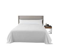 Juego de sábanas microfibra extrasuave blanco 105cm fusion home