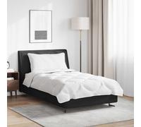 Juego de sábanas y fundas de almohada vidaXL, 2 unidades, color blanco, microfibra