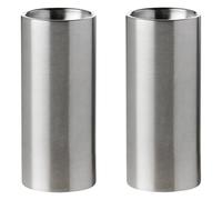 Juego de salero y pimentero ARNE JACOBSEN, juego de 2 piezas, plata, acero inoxidable, Stelton