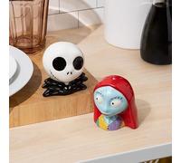 Juego de salero y pimentero con licencia oficial de Disney, Jack Skellington & Sally para decoración de cocina y hogar, regalo de inauguración de la casa, decoración de Halloween y Navidad | Paladone