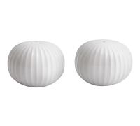 Juego de salero y pimentero HAMMERSHOI, juego de 2 piezas, blanco, Kähler