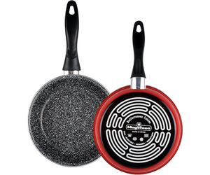 Juego de Sartenes Magefesa K2 20-24 cm Color Rojo, Superficie Antiadherente de Piedra, Compatible con Inducción, Durabilidad Extendida, Fácil Limpieza Vitrinor