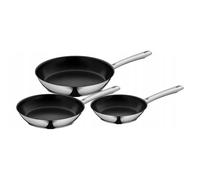 Juego de sartenes NORDIC PROFI, juego de 3 piezas, plateado, acero inoxidable, WMF