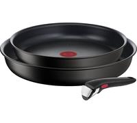 Juego de sartenes Tefal, 3 piezas (sartén de 24 cm, sartén de 28 cm + mango)