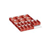 Juego de separadores de cajones LISTA, cajas insertables, 18 piezas