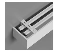 Juego de separadores de habitación 3 en 1 para montaje en pared/techo, barra de cenefa de 2,2 m / 7.2ft, Slish Home Décor Solut