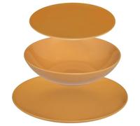 Juego de servicio de vajilla de 18 piezas color amarillo Secret de Gourmet