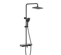 Juego de Sistema de Ducha, Grifo de Ducha para baño con Cabezal de Ducha Tipo Lluvia de latón, caño para bañera y Ducha de Mano de 3 Modos, ¿Columna de Ducha expuesta?