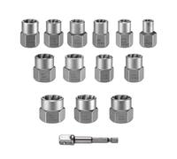 Juego De Sockets Extractores Extractores Fáciles para Tornillos Desgastados