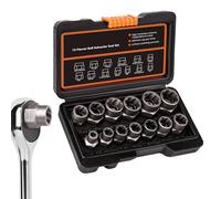 Juego De Sockets Extractores Extractores Fáciles para Tornillos Desgastados