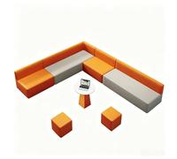 Juego de sofá modular, asiento curvo de recepción para sala de espera de oficina y sala de clientes, diseño innovador para espacios modernos, muebles cómodos y elegantes