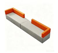 Juego de sofá modular, asiento curvo de recepción para sala de espera de oficina y sala de clientes, diseño innovador para espacios modernos, muebles cómodos y elegantes