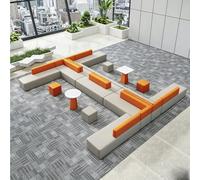 Juego de sofá modular, asiento curvo de recepción para sala de espera de oficina y sala de clientes, diseño innovador para espacios modernos, muebles cómodos y elegantes