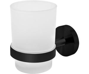 Juego de soportes para cepillos de dientes para montaje en la pared, con un soporte grande y esmerilado, de color , con sistema de fijación de 2 piezas, ideal para el baño
