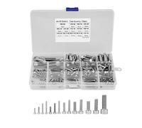 Juego De Surtido De Tornillos Con Cabeza De Zócalo Hexagonal 304 Surtidos M2.5 M3 M4 M5 M6 M6 M8 Con Estuche De Almacenamiento 135Pcs / Set