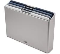 Joseph Joseph Juego de tablas de cortar Folio 60186 – 4 piezas codificadas por color, gris (Regular)