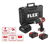 Juego de taladro atornillador a batería FLEX PD 2G 18-EC MD/4.0, 18 V