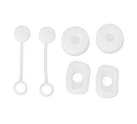 Juego de Tapones de Silicona a Prueba de Derrames para Stanley, 6 Tapones para Derrames Compatibles con Stanley Cup 1.0 40oz/ 30oz (WHITE)