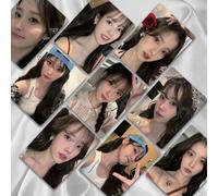 Juego de tarjetas fotográficas holográficas Lee Ji Eun, 50-92 Uds., tarjeta LOMO coleccionable de ídolo coreano, regalo perfecto para fanáticos 55 PIEZAS