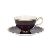 Juego de Taza y Plato de Té Kasbah de Maxwell & Williams Teas & C's en Caja de Regalo, Porcelana, Violeta, 2 ml