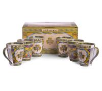 Juego de tazas irlandesas Claddagh, 6 tazas, 14 oz, porcelana