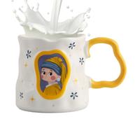 Juego de tazas lindas para café, 38 cl, resistente al calor y diseño | Taza linda y divertida, para té, leche, agua, de casa, oficina, escuela, cumpleaños