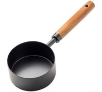 Juego de tazas medidoras de metal de alta calidad con mango de madera, kit de cuchara de acero inoxidable preciso para harina, azúcar, café, té, esencial para hornear UK Kitchen(R)