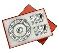 Juego de tazas y platillos de café espresso clásicos