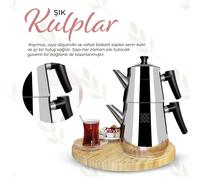 Juego de teteras, de doble pared, 1L y 2L, aptas para inducción, para la cocina