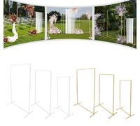 Juego de tres piezas para arco de boda en dorado y blanco
