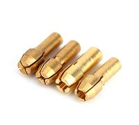 Juego de Tuercas Adaptadoras de Pinza de Latón Multiherramienta Rotativa, Juego de 4 Piezas 1/1,6/2,35/3,2 Mm, Alta Dureza, Peso Ligero Compacto, Se Adapta a la Mayoría de