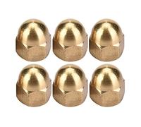 Juego de Tuercas de Bellota de Latón Tapa de Cabeza de Domo Tuercas Hexagonales Maquinaria Muebles Sujetadores de Vehículos para Reparar (M6 (20 piezas))